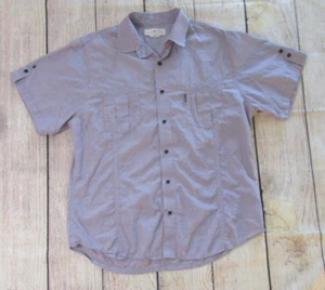 Five Four Purple Short Sleeve Collared Casual Shirt Chest Pockets Mens 2XL - Picture 1 of 10
