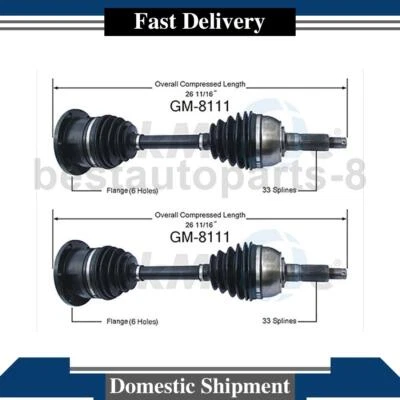 Eje delantero TrakMotive CV eje articulado para Oldsmobile Toronado 1978 1977 1976 1975 Foto 1 de 2