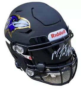 CASCO DE FÚTBOL BALTIMORE RAVENS MARK ANDREWS FIRMADO AUTOGRAFIADO Visera Speedflex - Imagen 1 de 5
