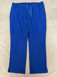 Pantalones Exfoliantes Med Couture Insight 2XL Azul Joggers Bolsillos con Cremallera - Imagen 1 de 6