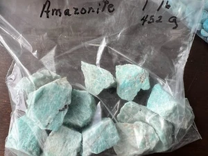 Amazonit Rohsteine 1 Pfund - Bild 1 von 1