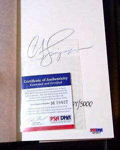 (#2857/3000) Autographe ADN PSA OJ Simpson livre autosigné « Je veux te le dire »