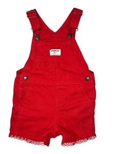 Mono corto rojo Oshkosh B’gosh niña 24 meses - Imagen 1 de 6