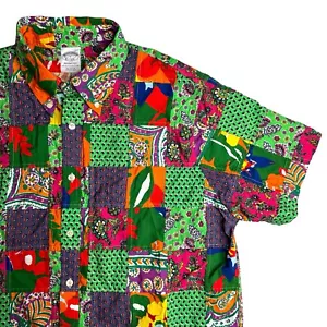 Brooks Brothers Patchwork Floral Shirt Bright Tropical Southern Decadence Pride - Picture 1 of 12