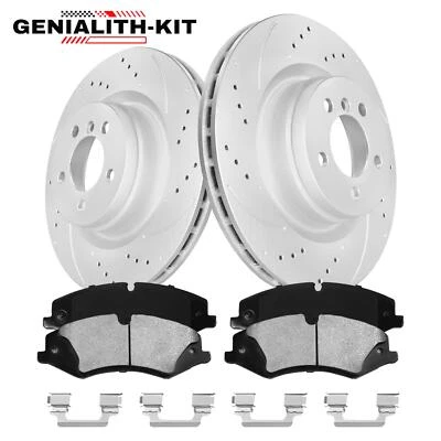 Front Brake Rotors & Ceramic Pads for 2010 - 2012 Range Rover Non Supercharged - Изображение 1 из 4