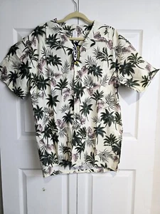 NEW Palmwave Hawaii 100% Cotton Aloha Button Down Shirt Comfort Fit Men's XL - Picture 1 of 6