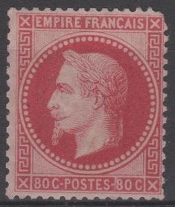 FRANCE STAMP TIMBRE 32a " NAPOLEON III 80c ROSE CARMIN" NEUF x SIGNE A VOIR M933 - Picture 1 of 2