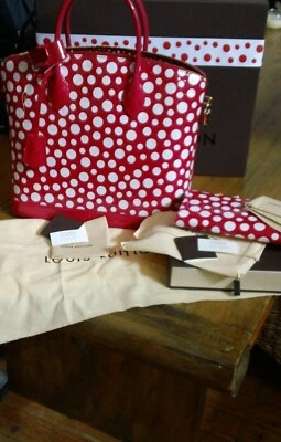 Louis Vuitton Edición Limitada Yayoi Kusama Nuevo LOCKIT MM Auténtico Foto 1 de 4