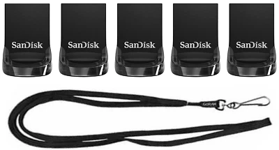 SanDisk 16GB Ultra FIT USB 3.1 Flash Mini Micro Pen Drive SDCZ430-016G 5 Pack - Image 1 of 4