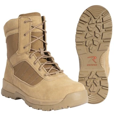 Botas tácticas Rothco Guardian AR 670-1 Coyote marrón punta compuesta 8 pulgadas Foto 1 de 4