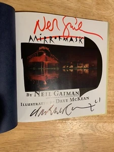 SIGNED x2 Neil Gaiman Dave McKean Mirrormask HC 1st Edition 1st Print - Picture 1 of 7