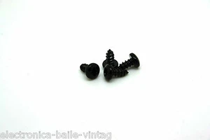 4x BLACK SCREWS FOR BOSS - ELECTRO HARMONIX AND IBANEZ - Bild 1 von 1