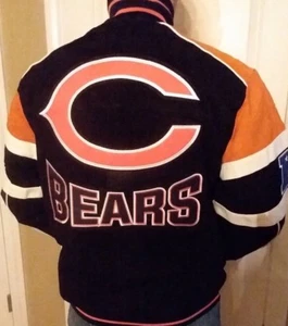 NEW GIII Officially License NFL Chicago Bears Varsity Suede Leather Jacket Med. - Picture 1 of 12