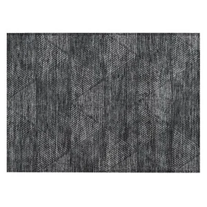 Addison Rugs Chantille ACN777 Charcoal 1'8" x 2'6" Indoor/Outdoor, Machine - Picture 1 of 5