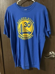Golden State Warriors Jersey-Shirt L Basketball Stephen Curry#30 Heavy Cotton - Picture 1 of 6