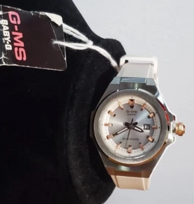 Reloj para mujer Casio G-Shock G-MS oro rosa blanco MSGS500-7A W1 Foto 1 de 2