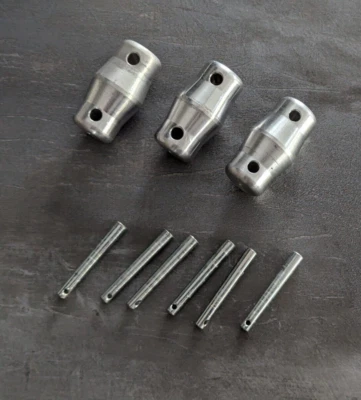 3er Sert Konus Verbinder für Traversensysteme Decotruss inkl. Feder - Bild 1 von 4