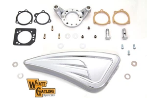 HARLEY Chrome Wyatt Gatling Air Cleaner Assembly fits 1991-UP XL, - Picture 1 of 4