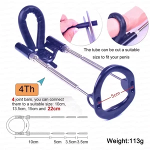 KIT ALARGADOR EXTENSOR PENE ALARGA PENIS SISTEMA DE CUARTA GENERACION NEGRO - Imagen 1 de 3
