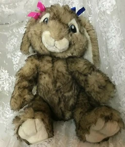 Build-A-Bear Plüsch Kaninchen Hopfen Film 12 Zoll sitzend bestickte Augen flauschig weich - Bild 1 von 7