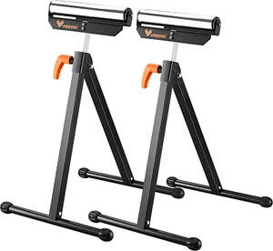 Roller Miter Saw Support Stand 2 Pc Pack Folding Tool Table Workbench Adjustable - Picture 1 of 12