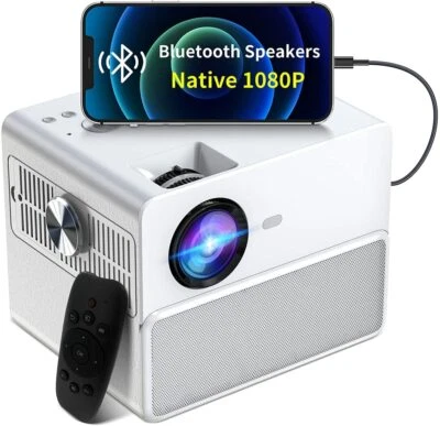 Towond Native 1080P Projector (4K Compatible) w/ Bluetooth Speaker - 7500L - Image 1 of 4