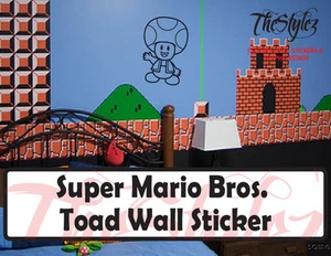 Super Mario Bros. Toad Wall Vinyl Sticker - Picture 1 of 4