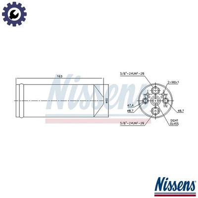 DRYER AIR CONDITIONING 95523 FOR NISSAN PRIMERA/Break/Traveller/Hatchback 2.0L - Image 1 of 4