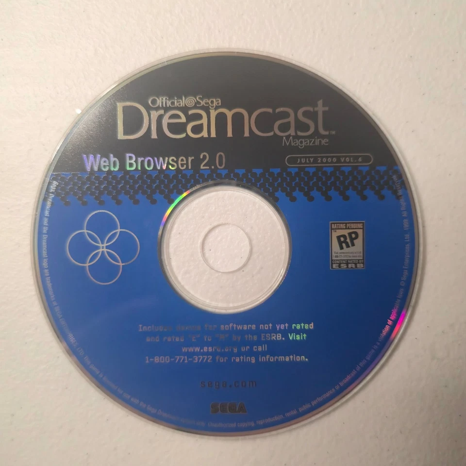 Dreamcast Magazine Web Browser 2.0 Sega Dreamcast Video Game - Image 1 of 1