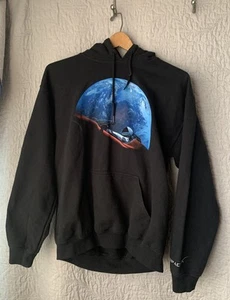 SpaceX Elon Musk Hoodie Med Black Pullover Sweatshirt Falcon Heavy 2018 Star man - Picture 1 of 8
