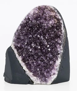 Racimo de Cristal Amatista Catedral Geoda Raro Decoración Corte Base 3.69 lb H1792 - Imagen 1 de 13