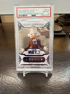 2023 Upper Deck Marvel What If Black Diamond Cosmic Stone BD13 Howard Duck /23 - Image 1 of 2