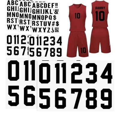 Iron-On Letters & Numbers – Heat Transfer Vinyl for Shirts, Jerseys, Crafts - Image 1 of 2