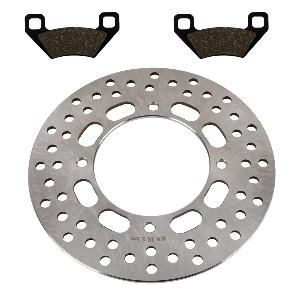 Rear Brake Rotor & Semi-Metallic Pads for Arctic Cat 350 4x4 Auto fits 2011-2012 - Image 1 of 1