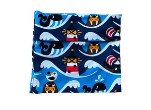Maxomorra Snood Sealife Lighthouse Print age 9-12 Years Jersey Organic Cotton - Picture 1 of 24