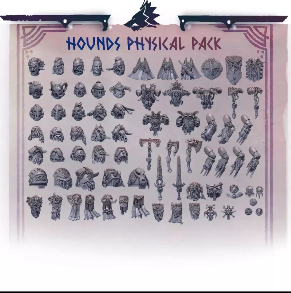 GREYTIDE STUFIOS Primal Hounds Space Knights Upgrade Pack - Greytide Studios