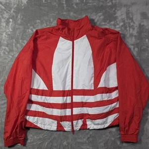 Adidas Originals Big Trefoil Full Zip Cropped Women's Track Jackets Size XL - Picture 1 of 12