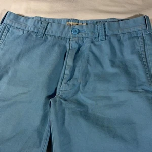 J. Crew Herren hellblau Vintage vorne flach 9" Innennaht Chino Shorts-Größe 32 - Bild 1 von 10