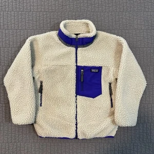 Patagonia Retro-X Jacket Kids Youth Small 7-8 Sherpa Fleece Full Zip Outdoors - Picture 1 of 12
