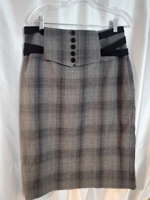 Worthingtton Skirt Woman 12 MultIcolored Gray/Black Buttons - Изображение 1 из 4