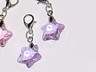 Charme Miniature Féerique étoile Cristal Magique Rose - 34x15 Mm, Alliage, Clip, Neuf Sans Emballage