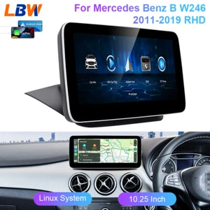 Car Linux Screen Wireless Carplay 10.25'' Stereo For Benz B W246 2011-2019 RHD - Picture 1 of 12