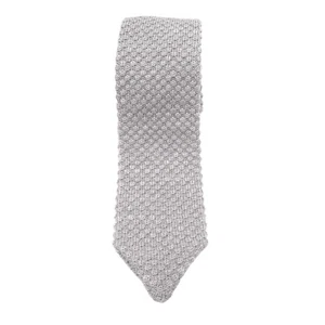 Suitsupply Luxury Tie Necktie Wool Grey Knitted Made In Italy Xb9 - Picture 1 of 8