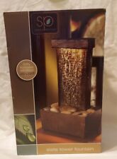 Sarah Peyton Home Slate Tower Fountain with LED Light NEW IN BOX