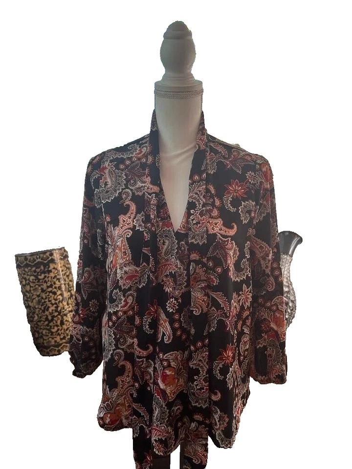 Lily Negro Colorido M Manga Larga Transparente Mujer Foto 1 de 1