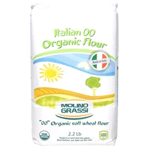 Molino Grassi USDA Organic Italian "00" Soft Wheat Flour - 2.2 Lb (2 Pack)  - Picture 1 of 12