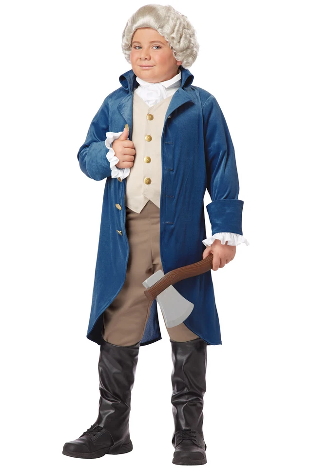 American President General George Washington Historical Costume Child Boys XL as SHOWN