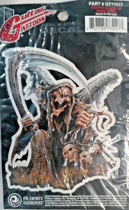 Planet Waves Guitar Tatoos Adesivo per Chitarra Reaper 3 Skulls Usa - Imagen 1 de 1