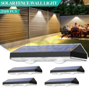 Super Bright Solar Powered Door Fence Wall Lights LED Outdoor Garden Patio Lamp - Picture 1 of 17