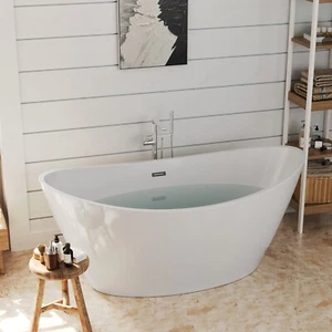 67" Luxury Freestanding Bathtub Acrylic Soaking SPA Tub - Picture 1 of 11